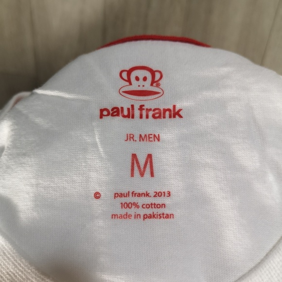 Paul Frank White & Red PF Anchor Patch t-shirts - Picture 5 of 8